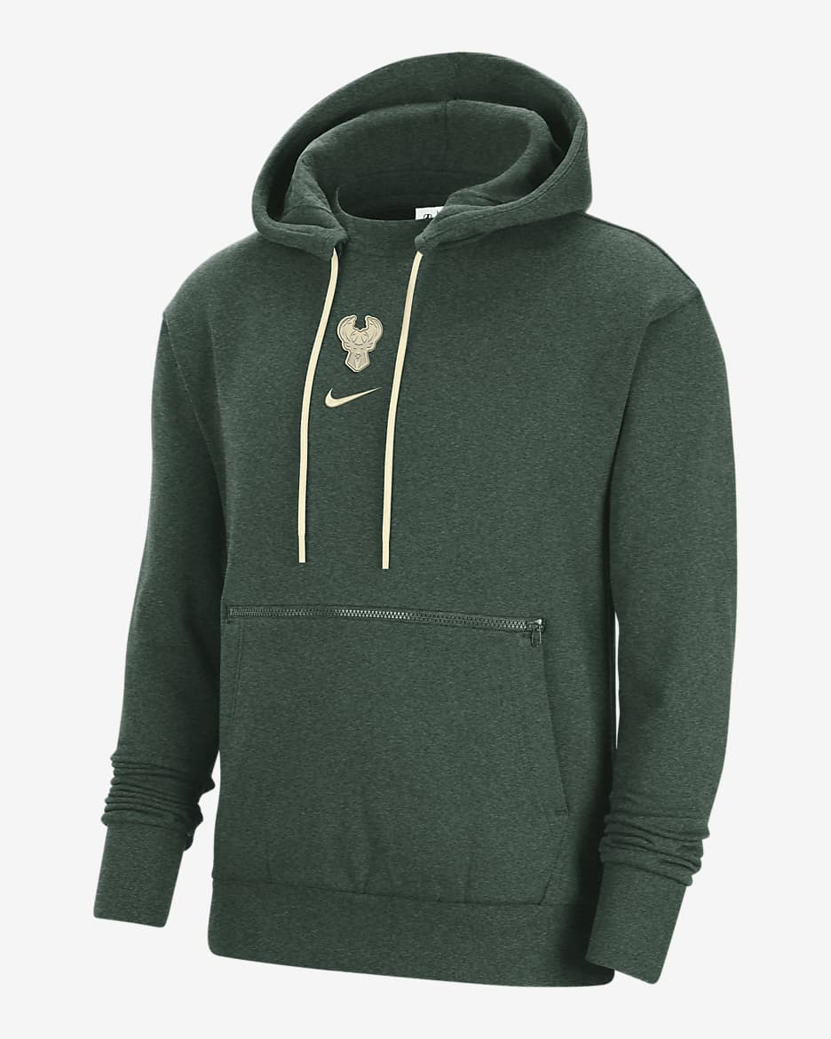 NEW Milwaukee Bucks Courtside Men's Nike NBA outlet Pullover Hoodie